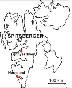 Mapa Spitsbergenu